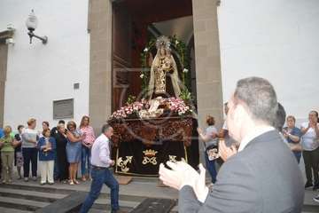 Misa y procesión de la Virgen de Telde en Los Llanos de Telde (Foto TA)
